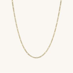 MEJURI Figaro Chain Necklace 14k Gold ✨ 18 inches